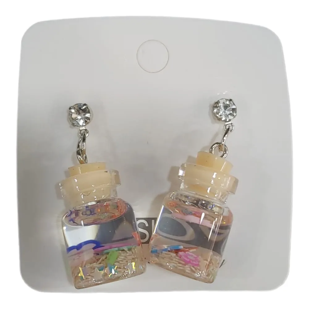 Flower Jar Stud Earrings