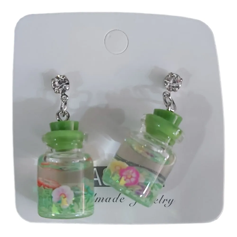 Flower Jar Stud Earrings