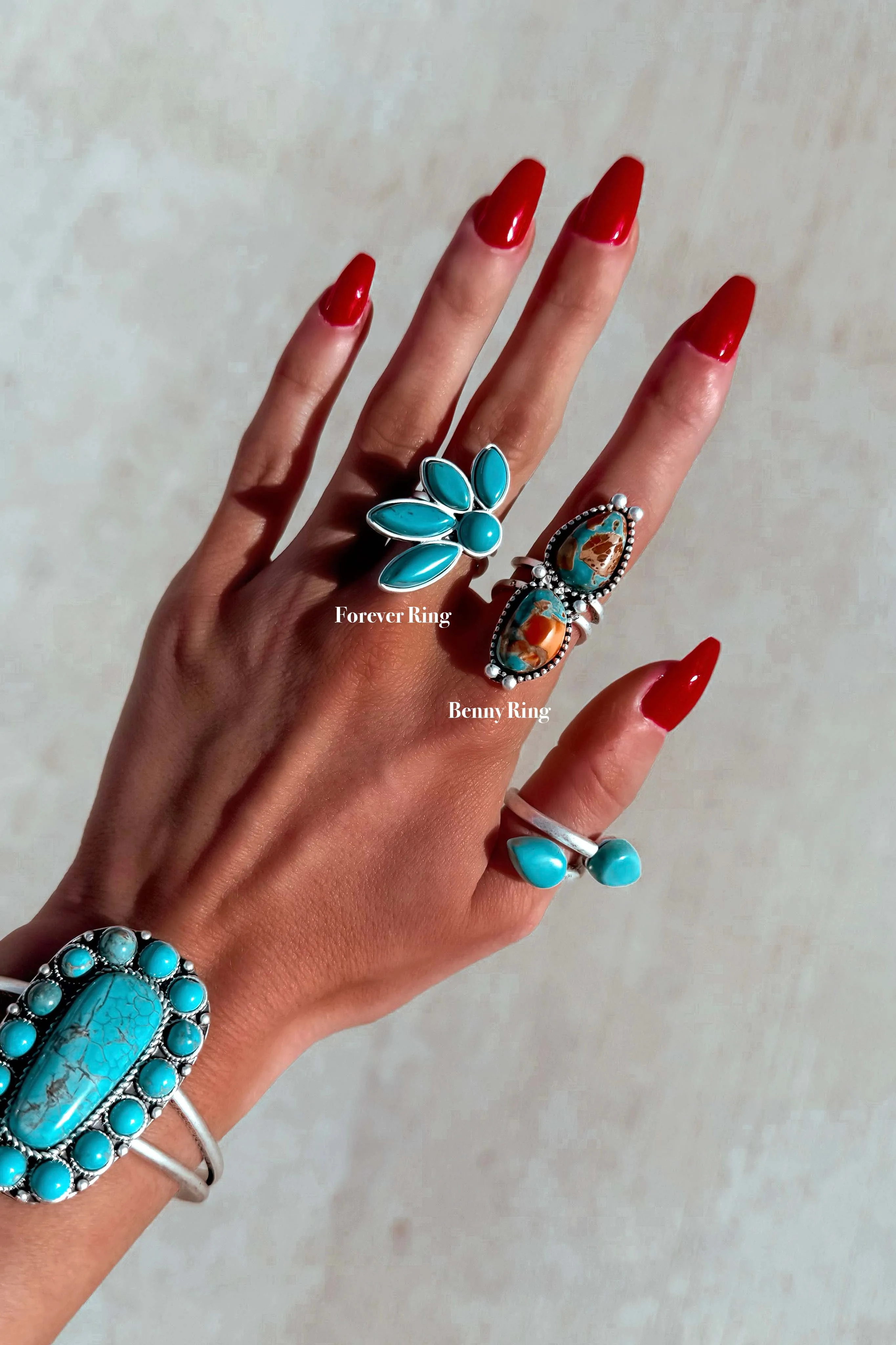 Gemma Turquoise Rings *Sold separately*