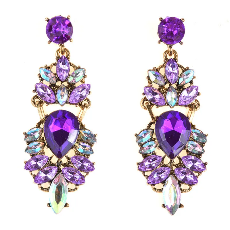 Gemstone Drop Earrings
