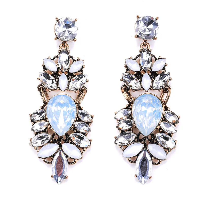 Gemstone Drop Earrings