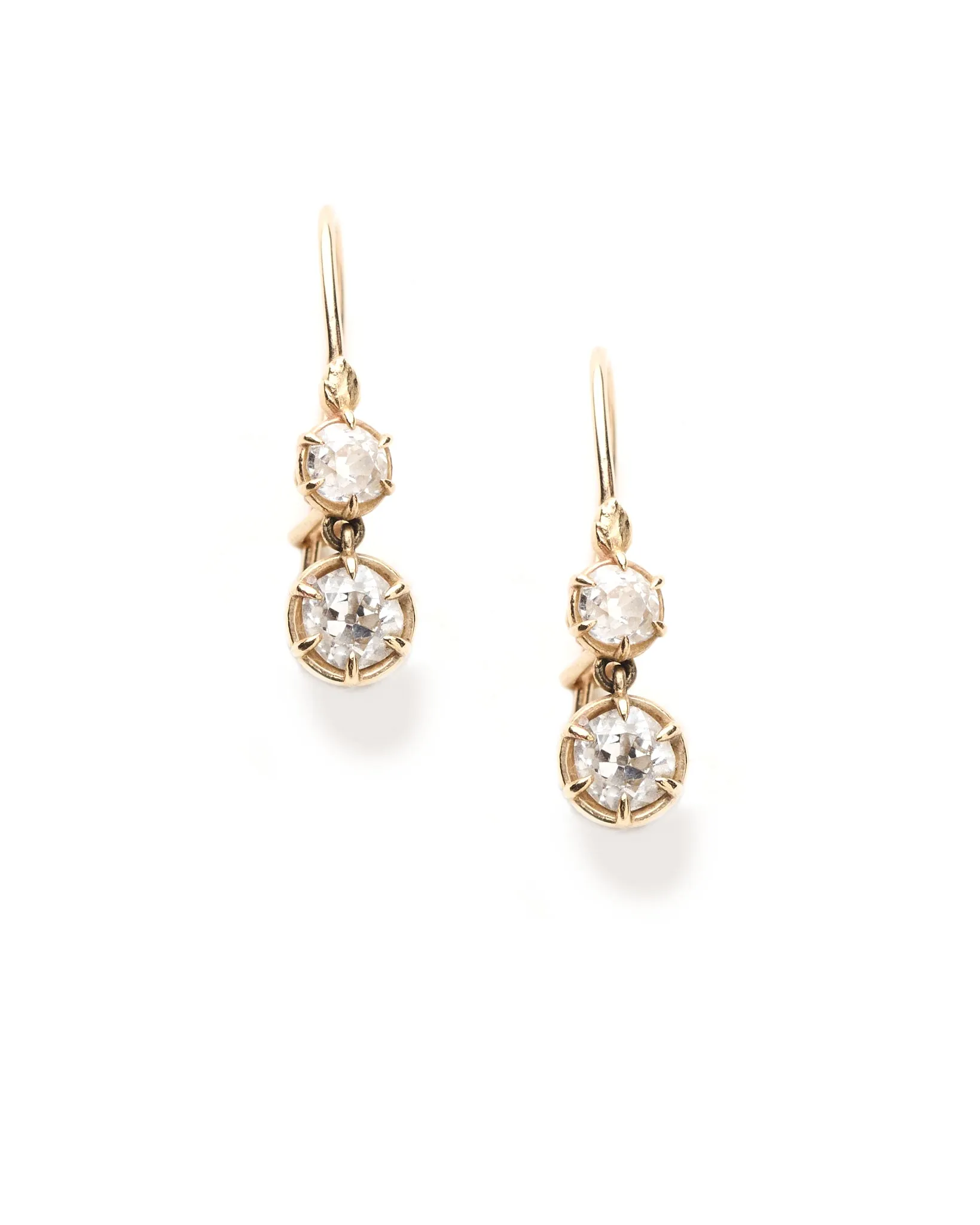 Georgian Leaf Drop Earrings