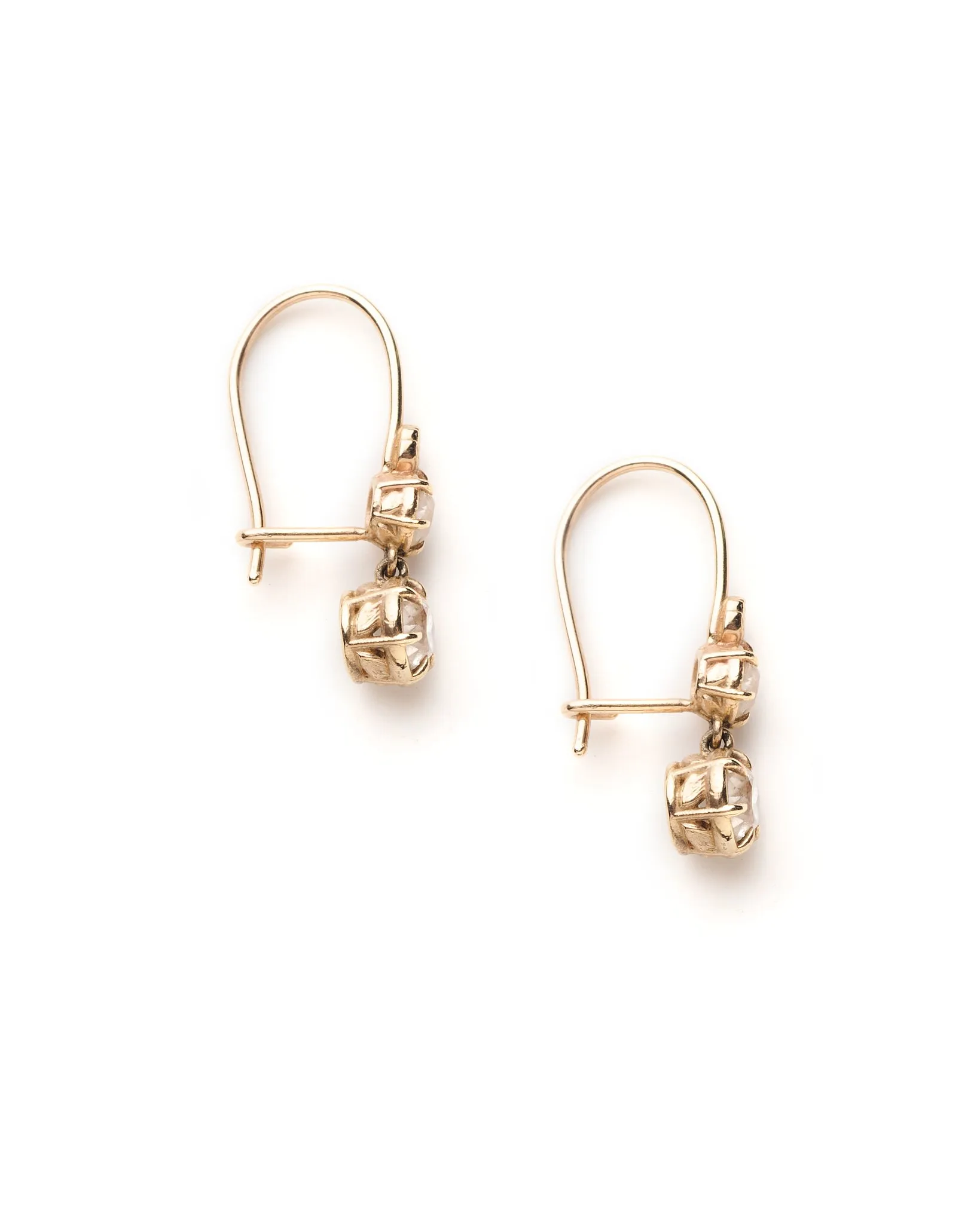 Georgian Leaf Drop Earrings