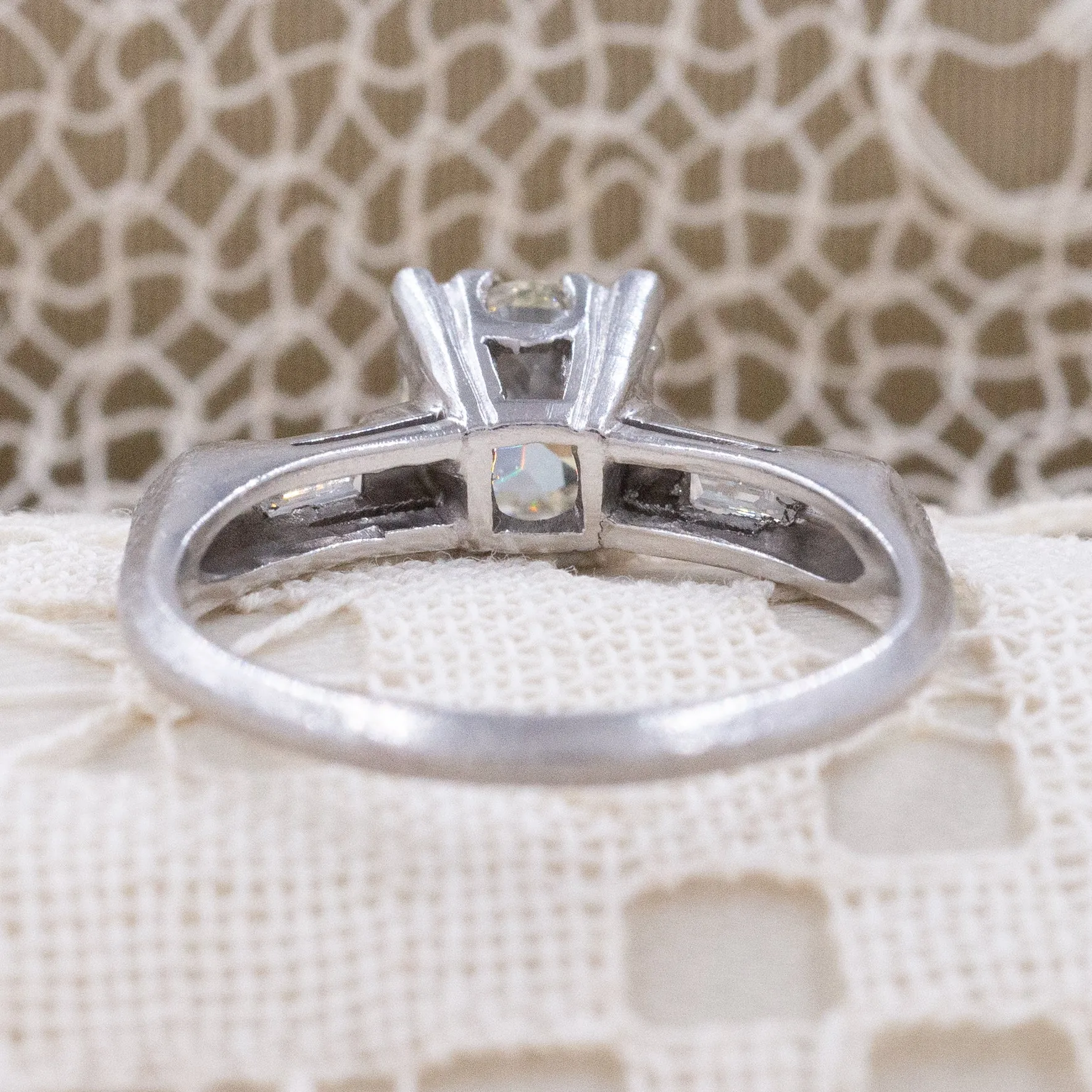 GIA-Certified .95 Carat Diamond Ring C. 1940s