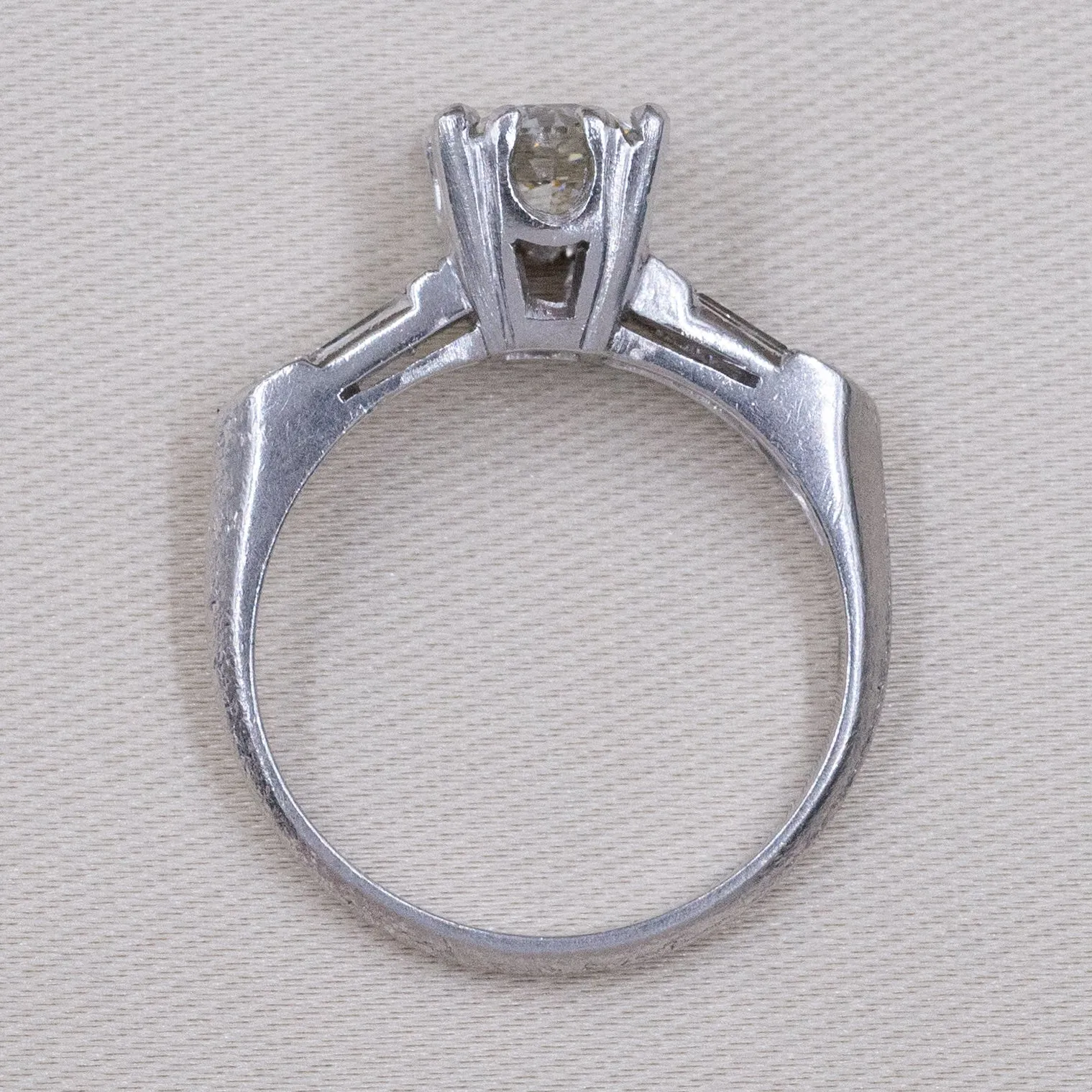 GIA-Certified .95 Carat Diamond Ring C. 1940s