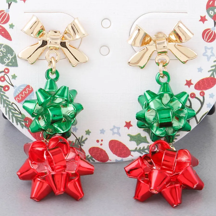 GIFT BOW EARRINGS