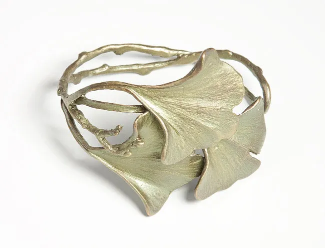 Ginkgo Cuff Bracelet