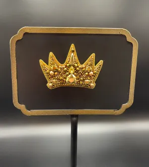 Gold Crown Interchangeable Brooch