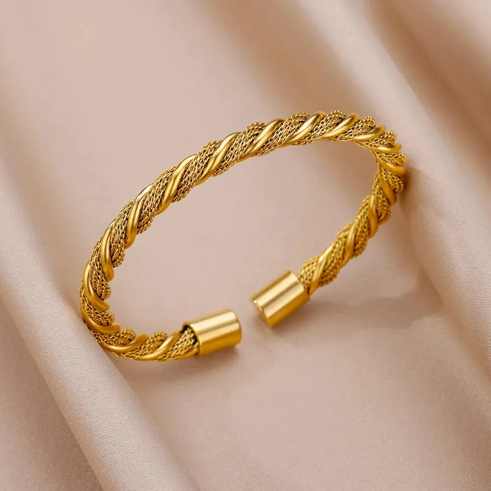 Gold-Plated Stainless Steel Women's Bracelet