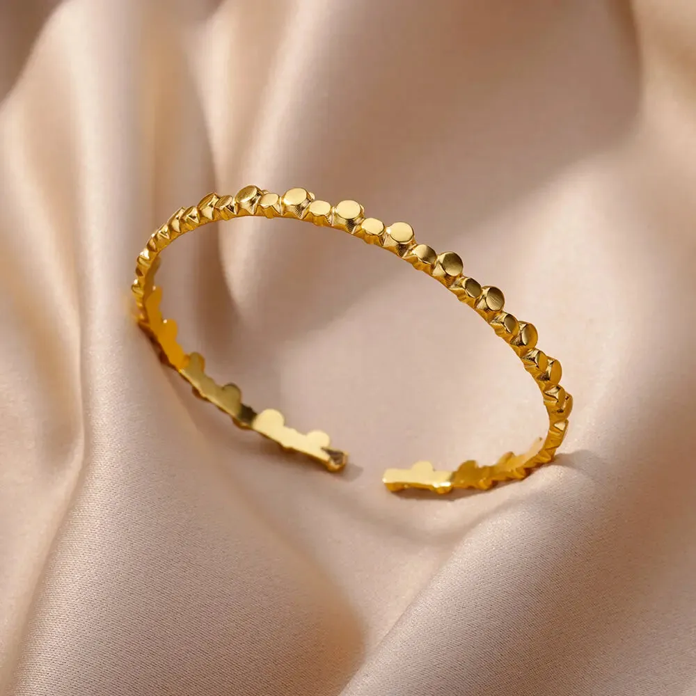 Gold-Plated Stainless Steel Women's Bracelet
