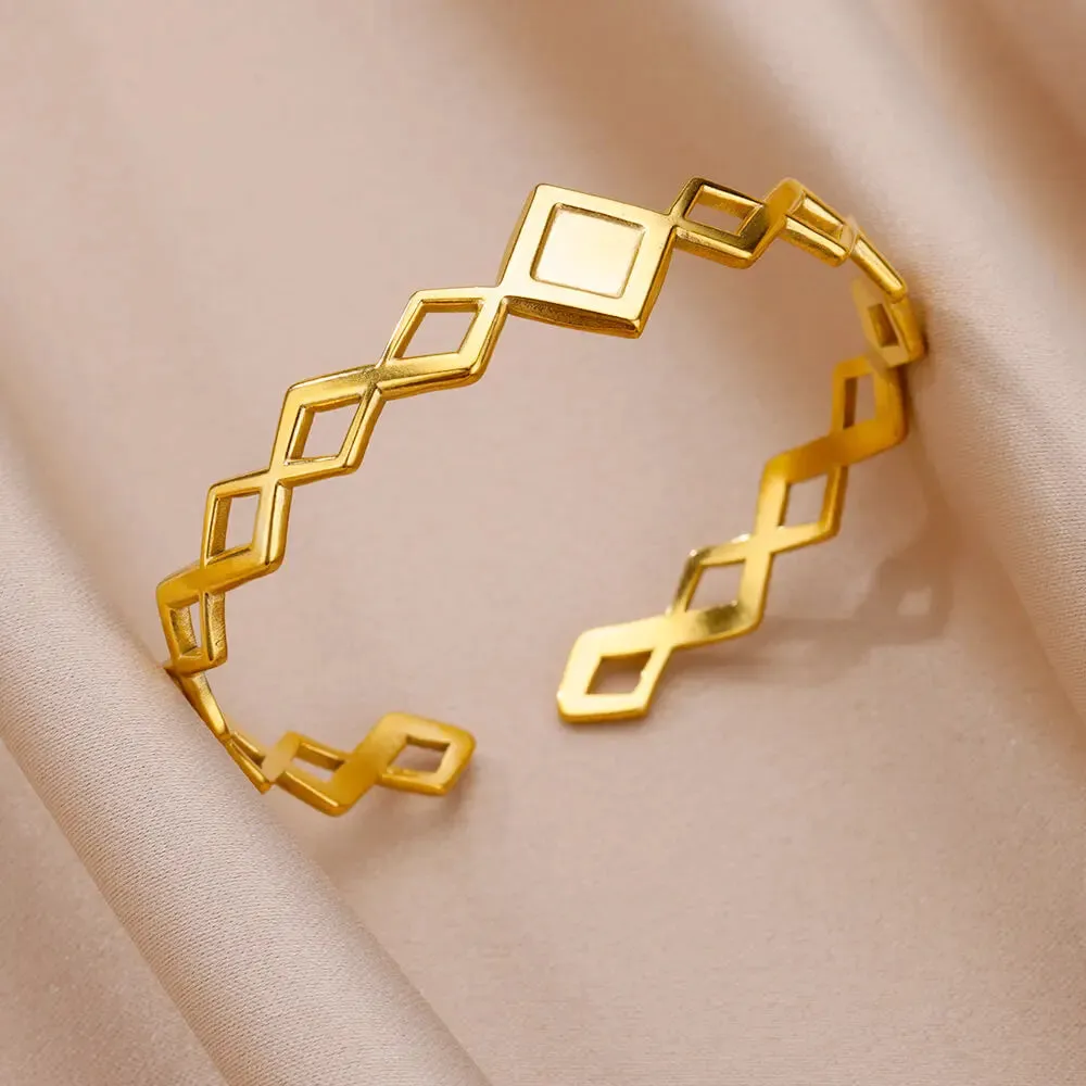 Gold-Plated Stainless Steel Women's Bracelet