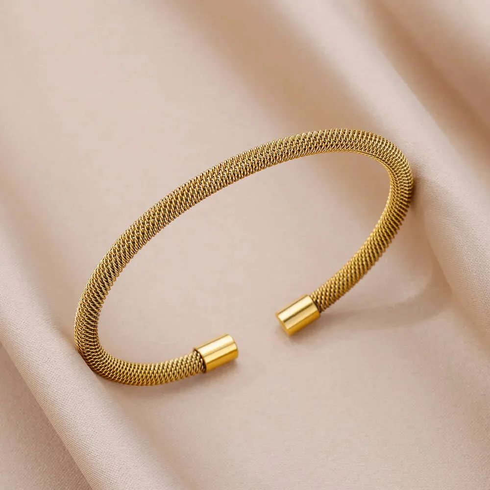 Gold-Plated Stainless Steel Women's Bracelet