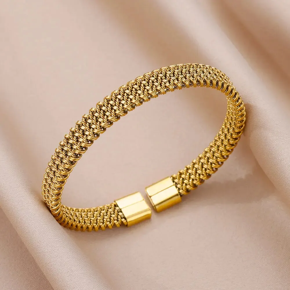 Gold-Plated Stainless Steel Women's Bracelet