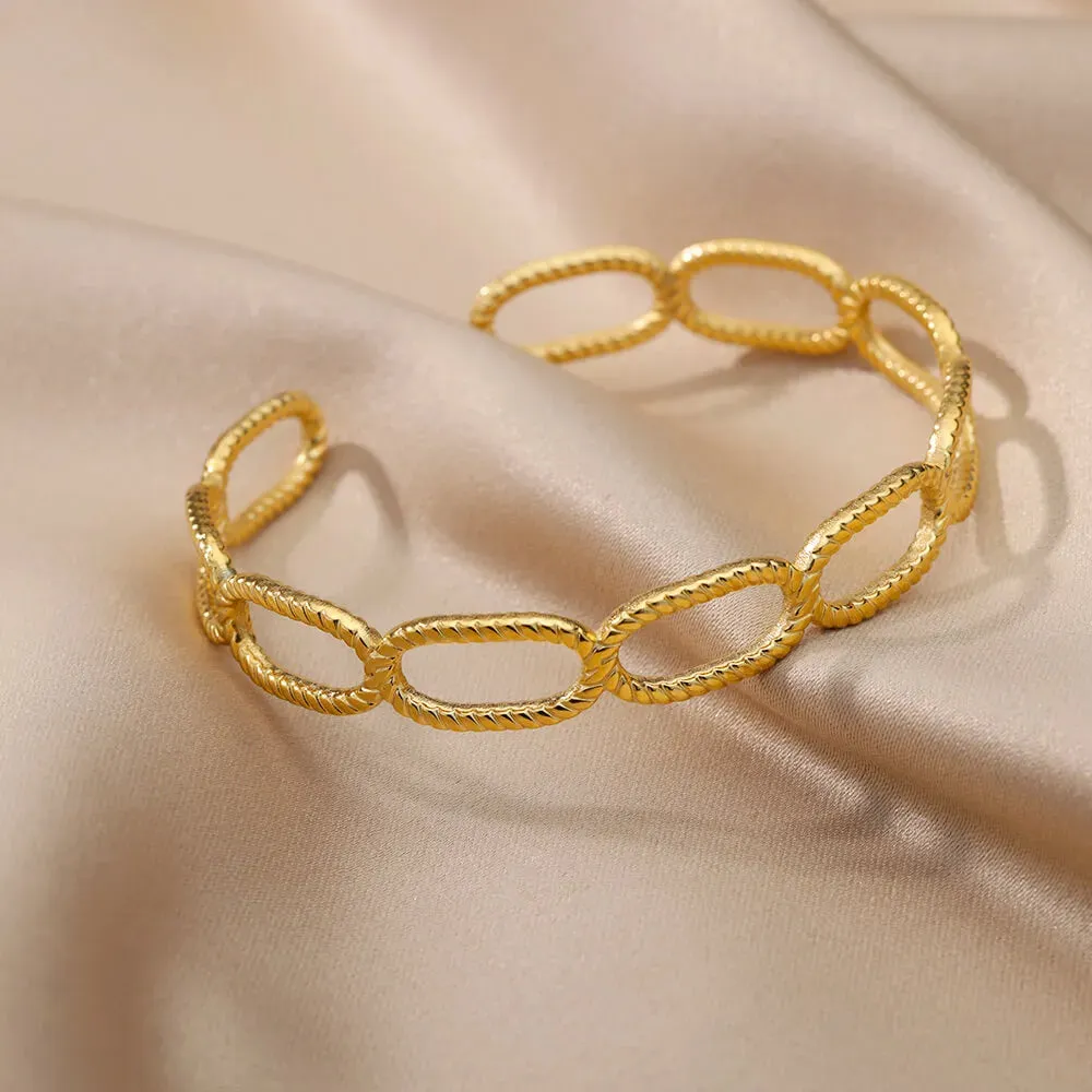 Gold-Plated Stainless Steel Women's Bracelet