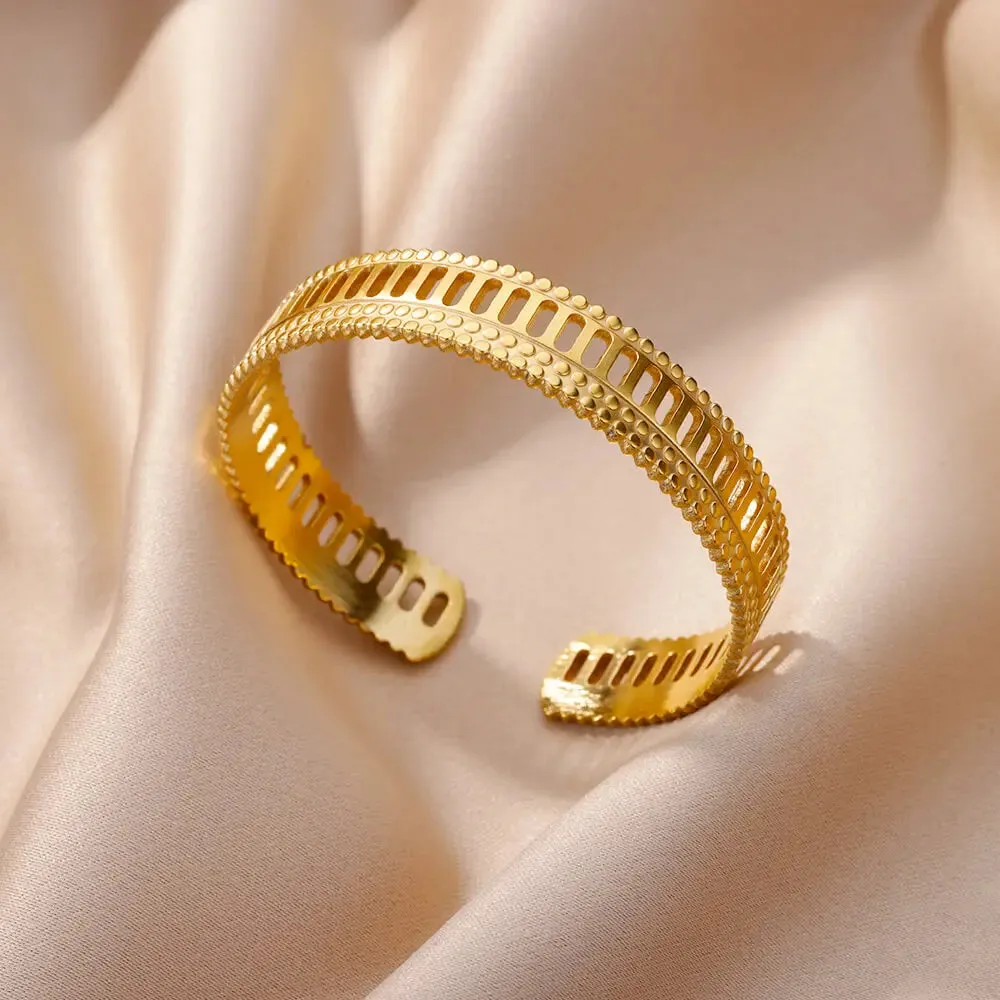 Gold-Plated Stainless Steel Women's Bracelet