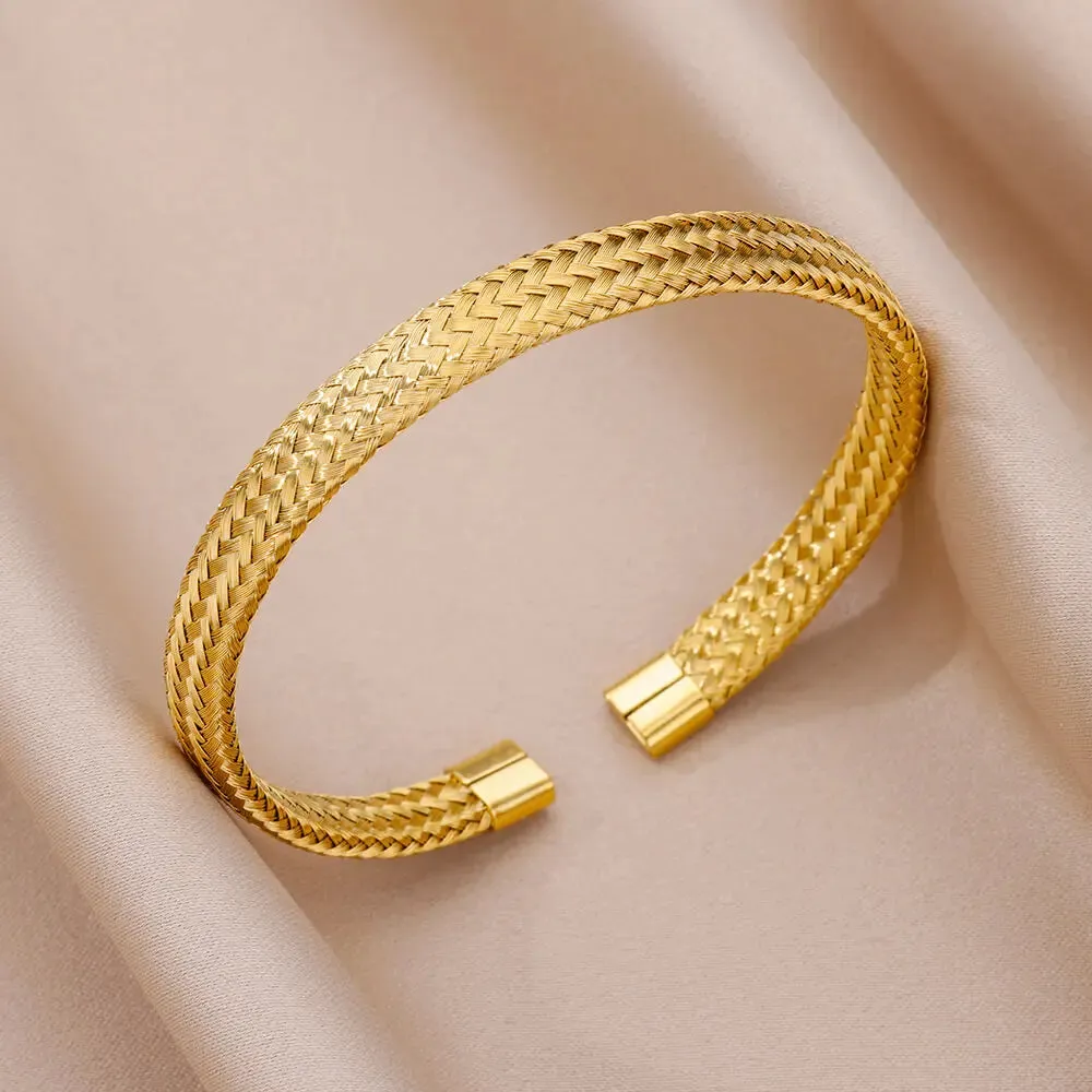 Gold-Plated Stainless Steel Women's Bracelet