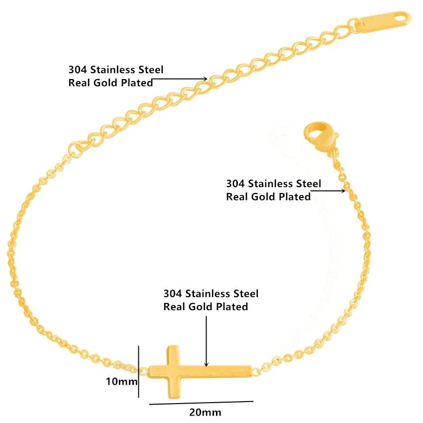 Gold-Plated Stainless Steel Women's Bracelet