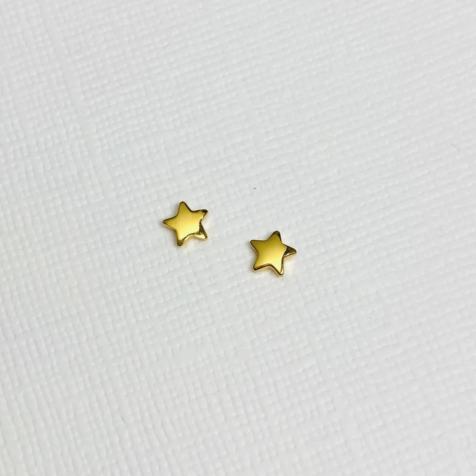 Gold Star Stud Earrings
