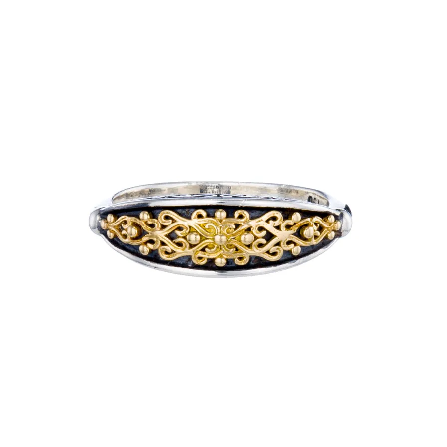 Gold Vine Band Ring