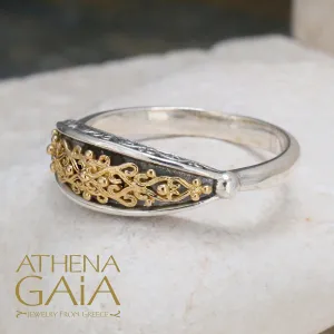 Gold Vine Band Ring