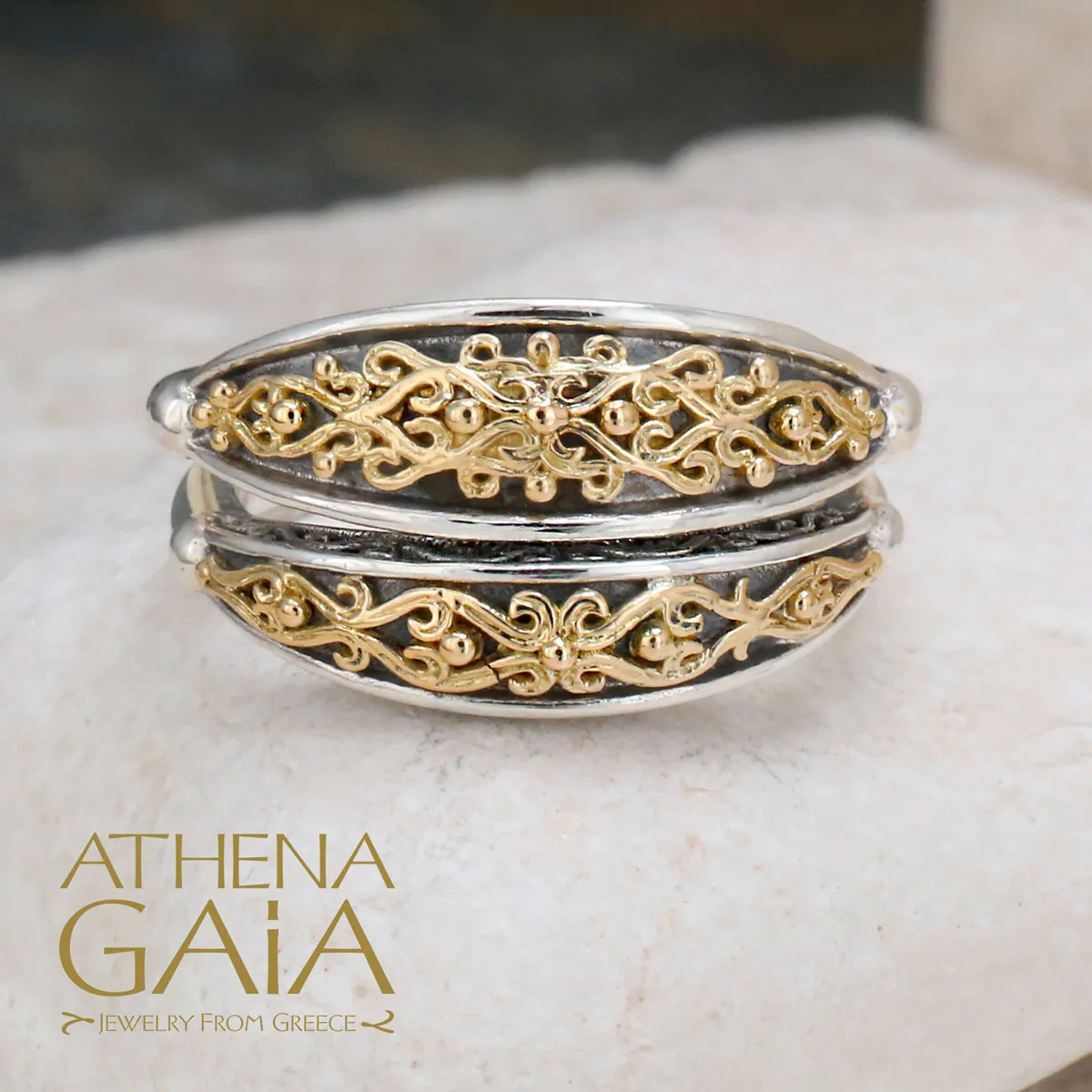 Gold Vine Band Ring