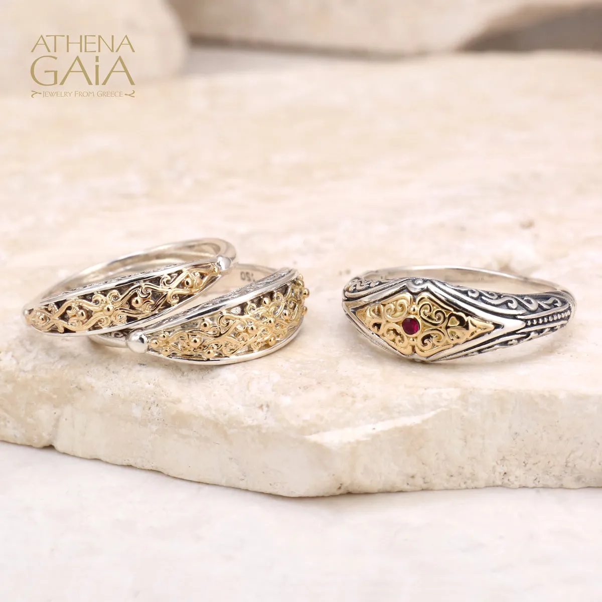 Gold Vine Band Ring