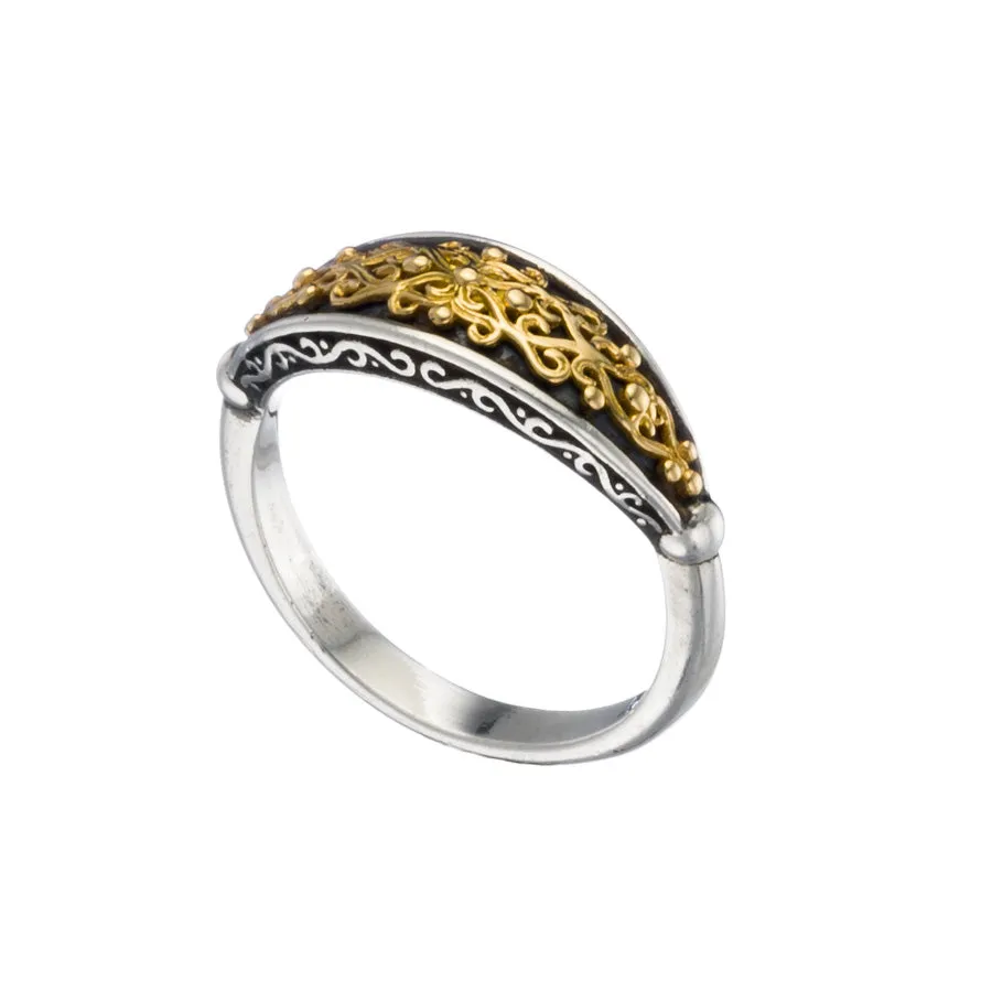 Gold Vine Band Ring