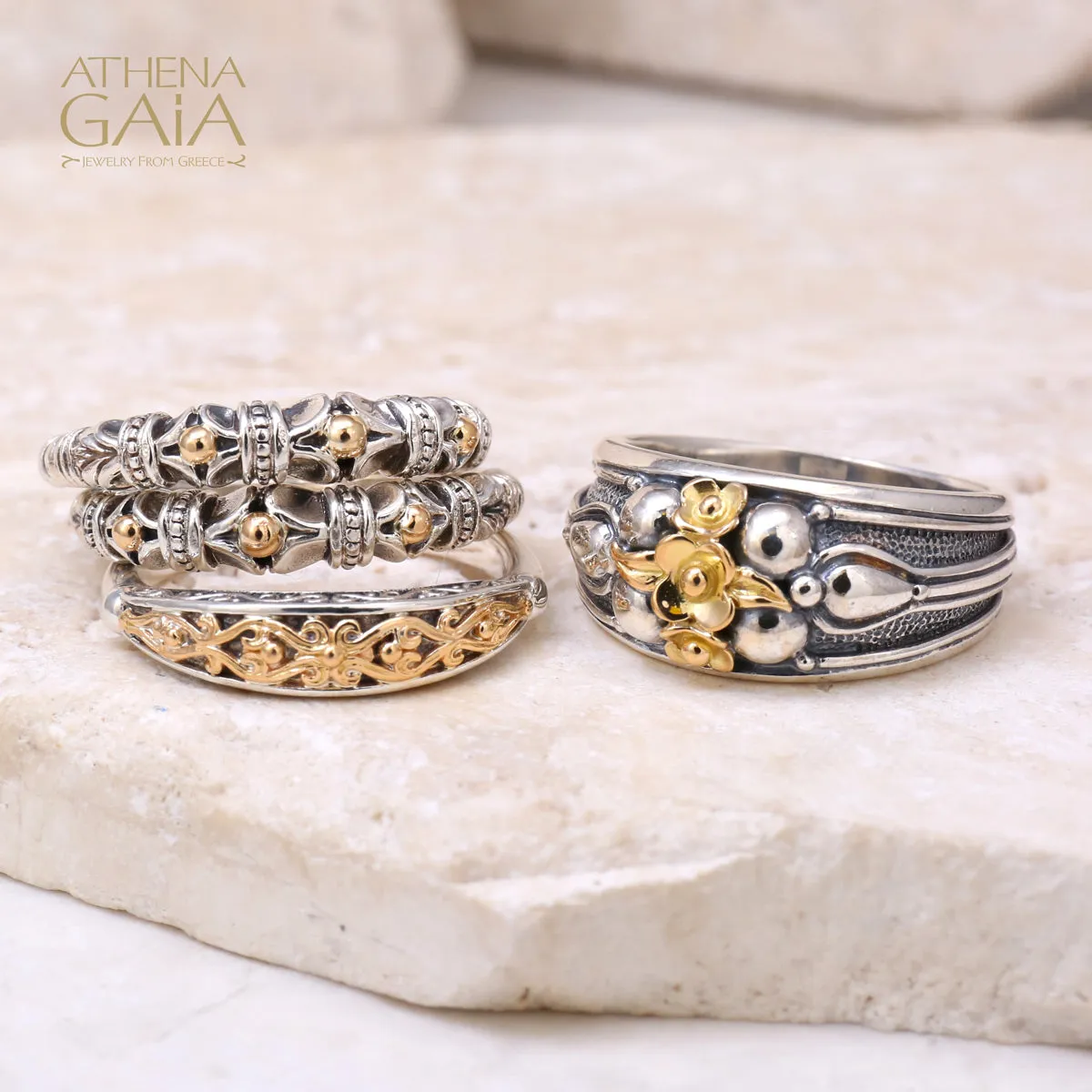 Gold Vine Band Ring
