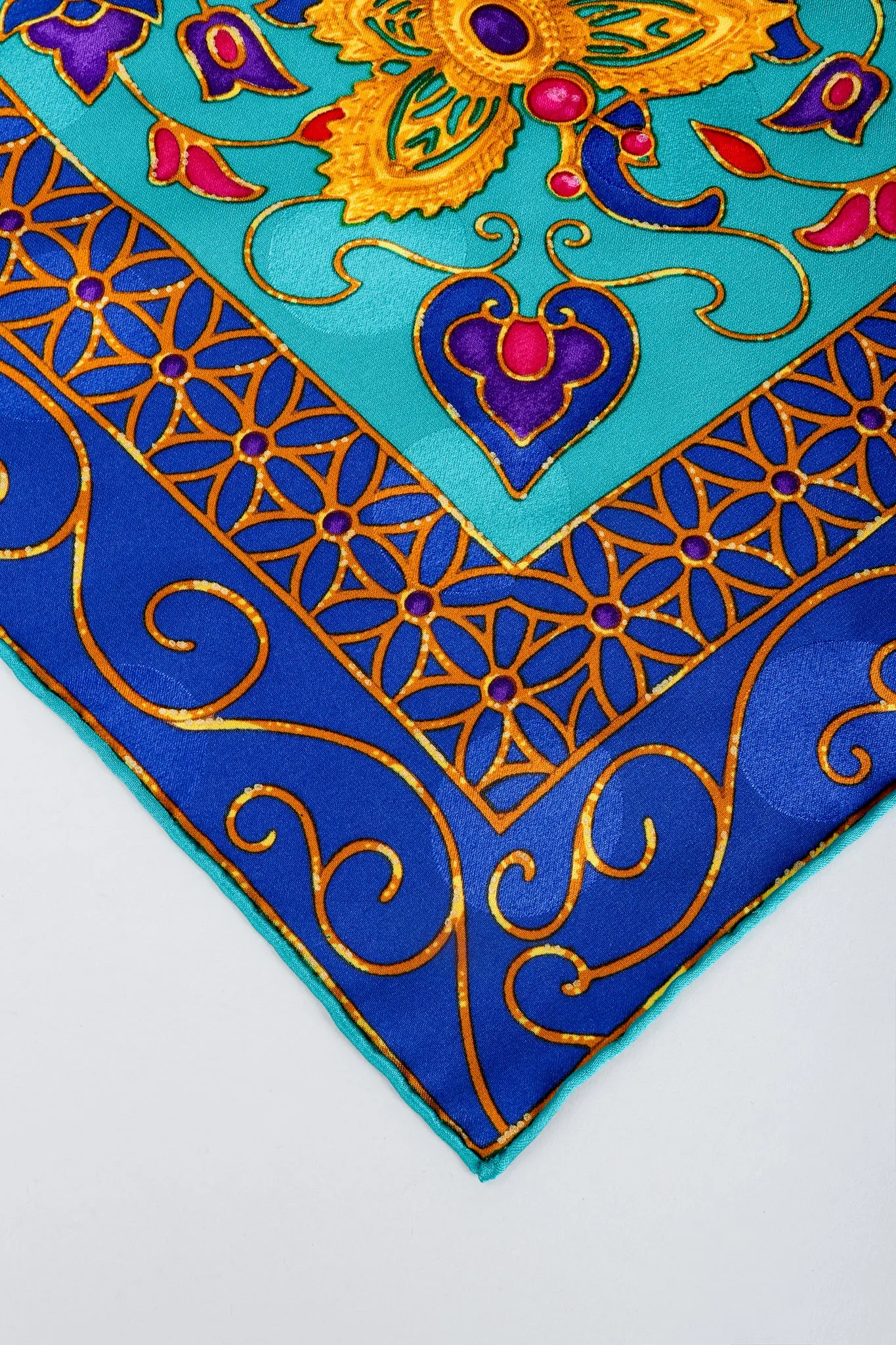 Golden Enamel Butterfly Scarf