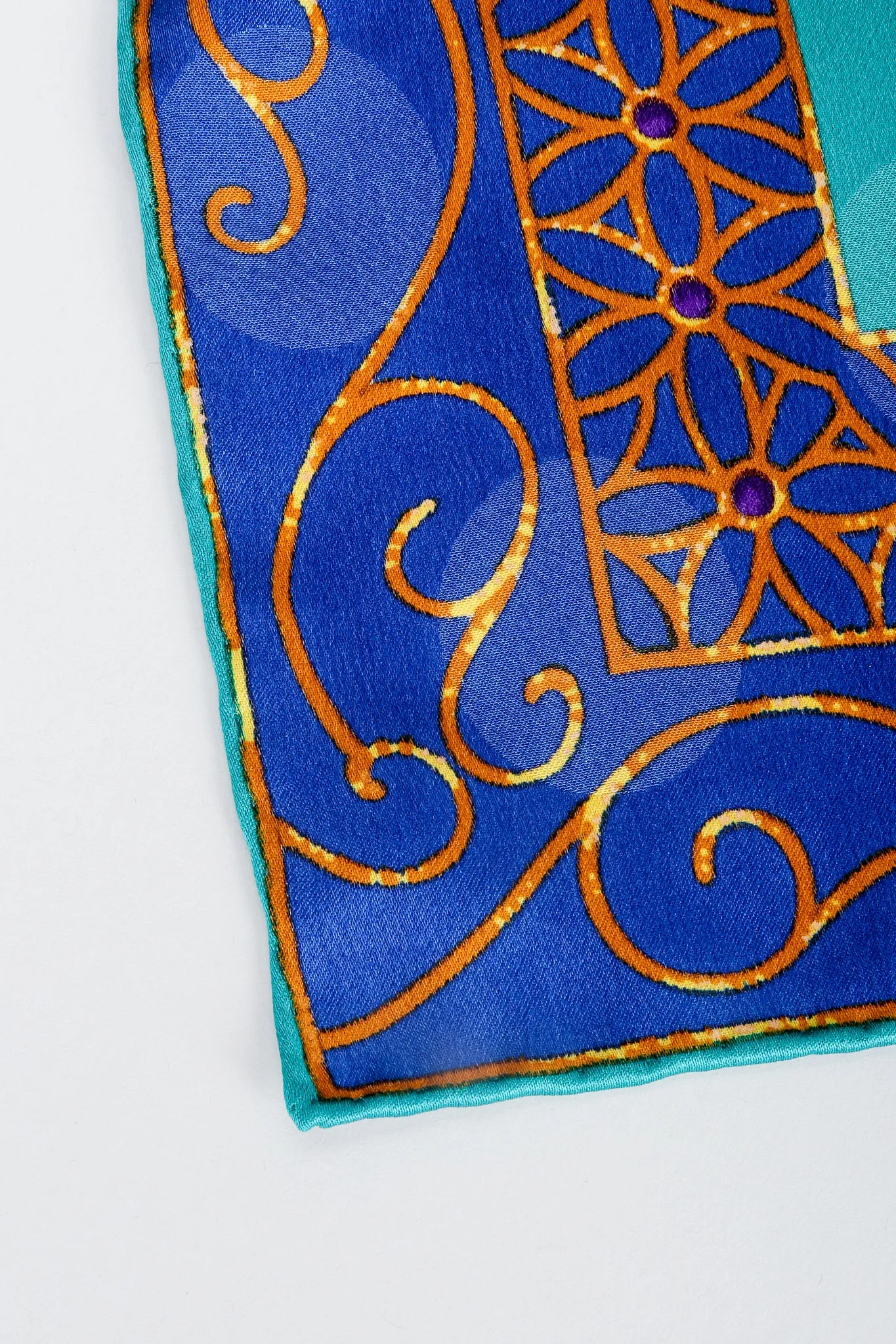 Golden Enamel Butterfly Scarf