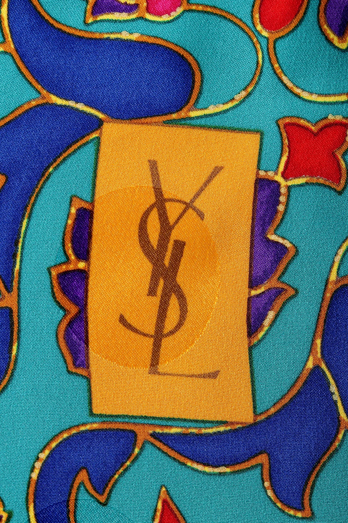 Golden Enamel Butterfly Scarf