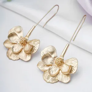 Golden Flower Earring