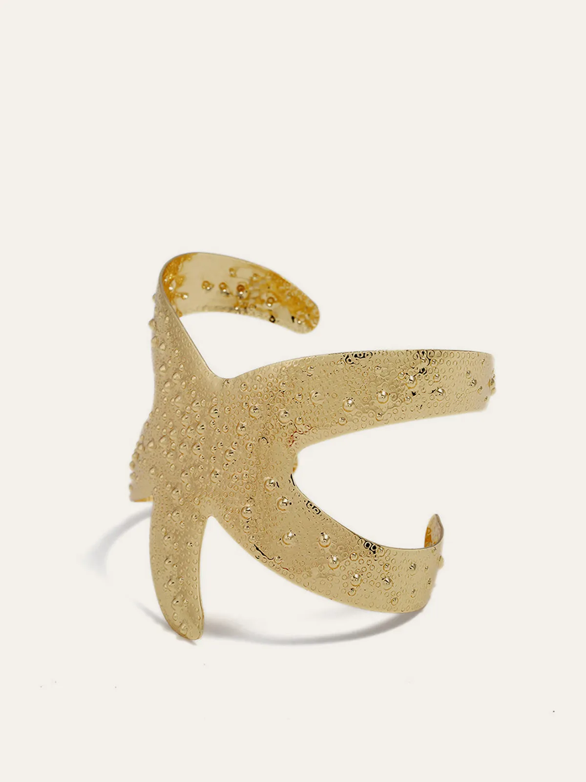 Golden Starfish Cuff Bracelet