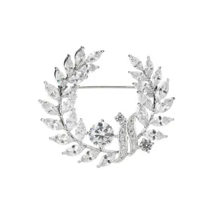 Graceful Bauhinia Alloy Brooches With Zirconite And Rhinestone