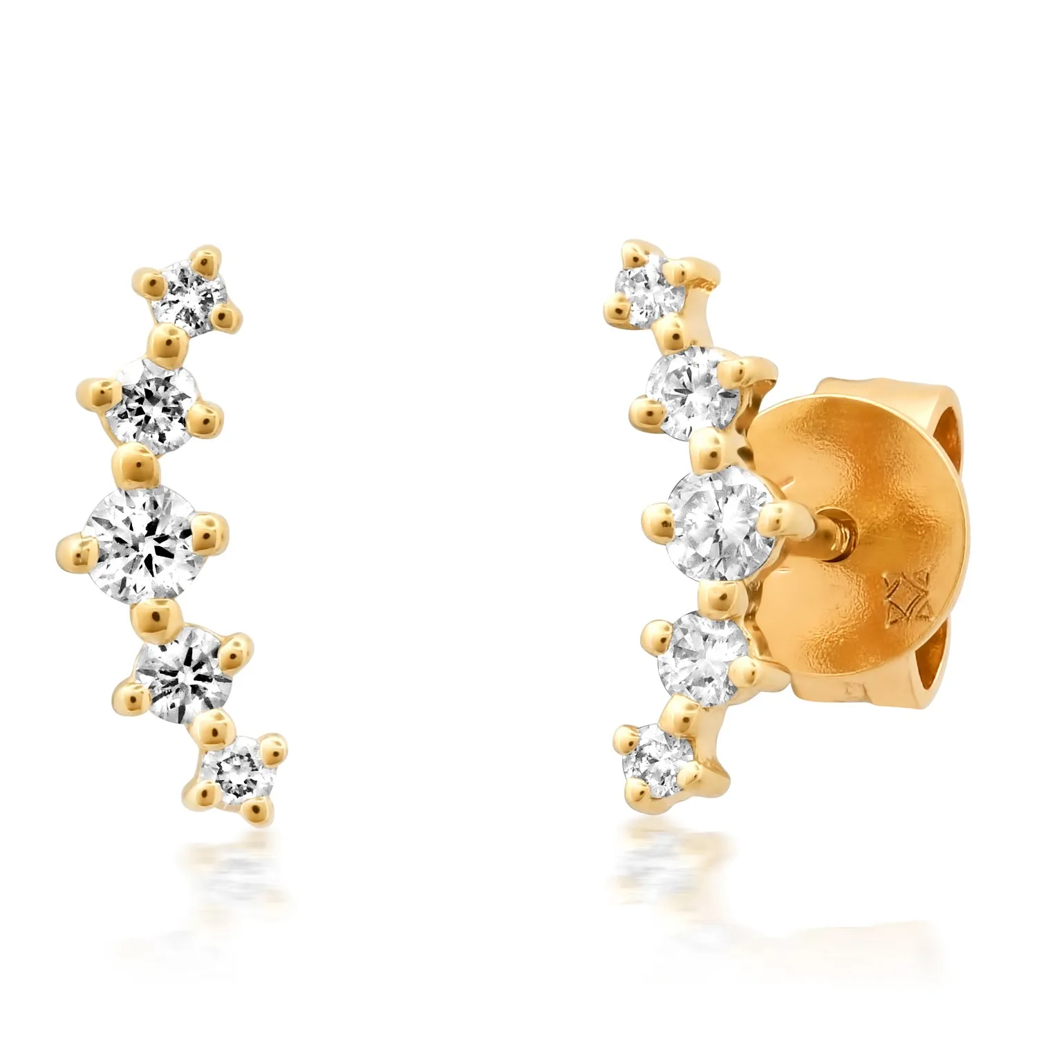 Graduated Diamond Studs