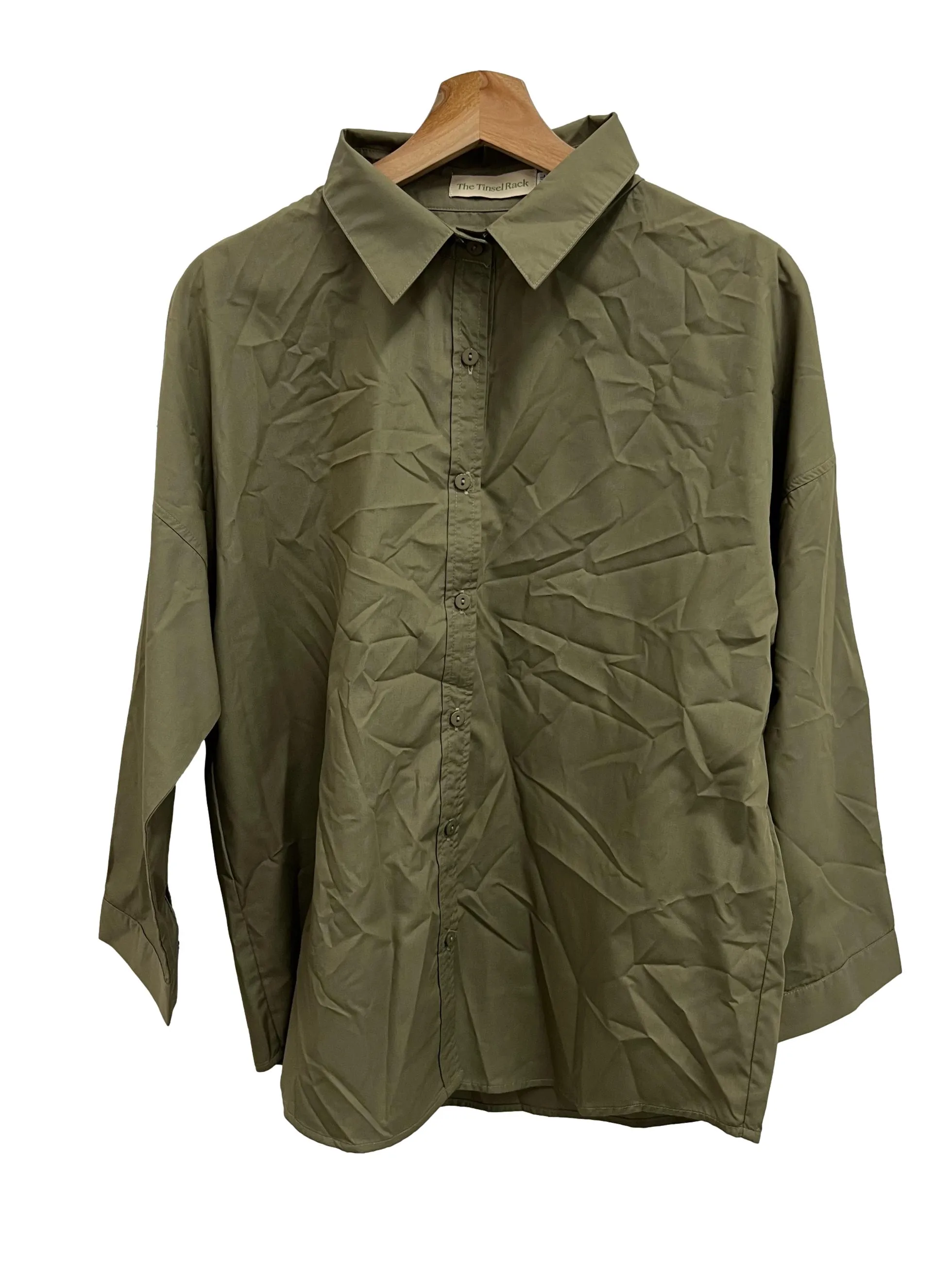 Green Button Down Top TTR