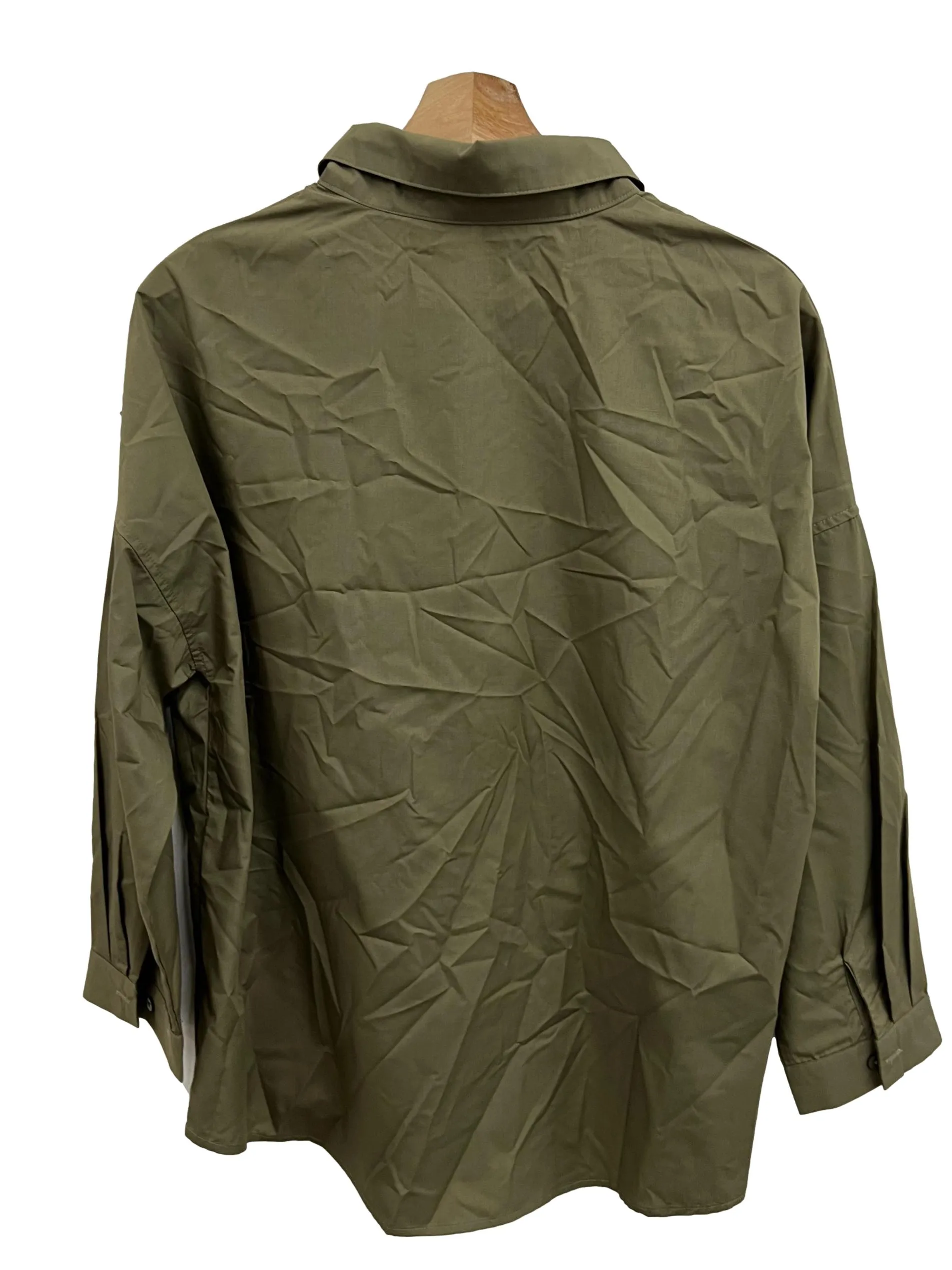 Green Button Down Top TTR