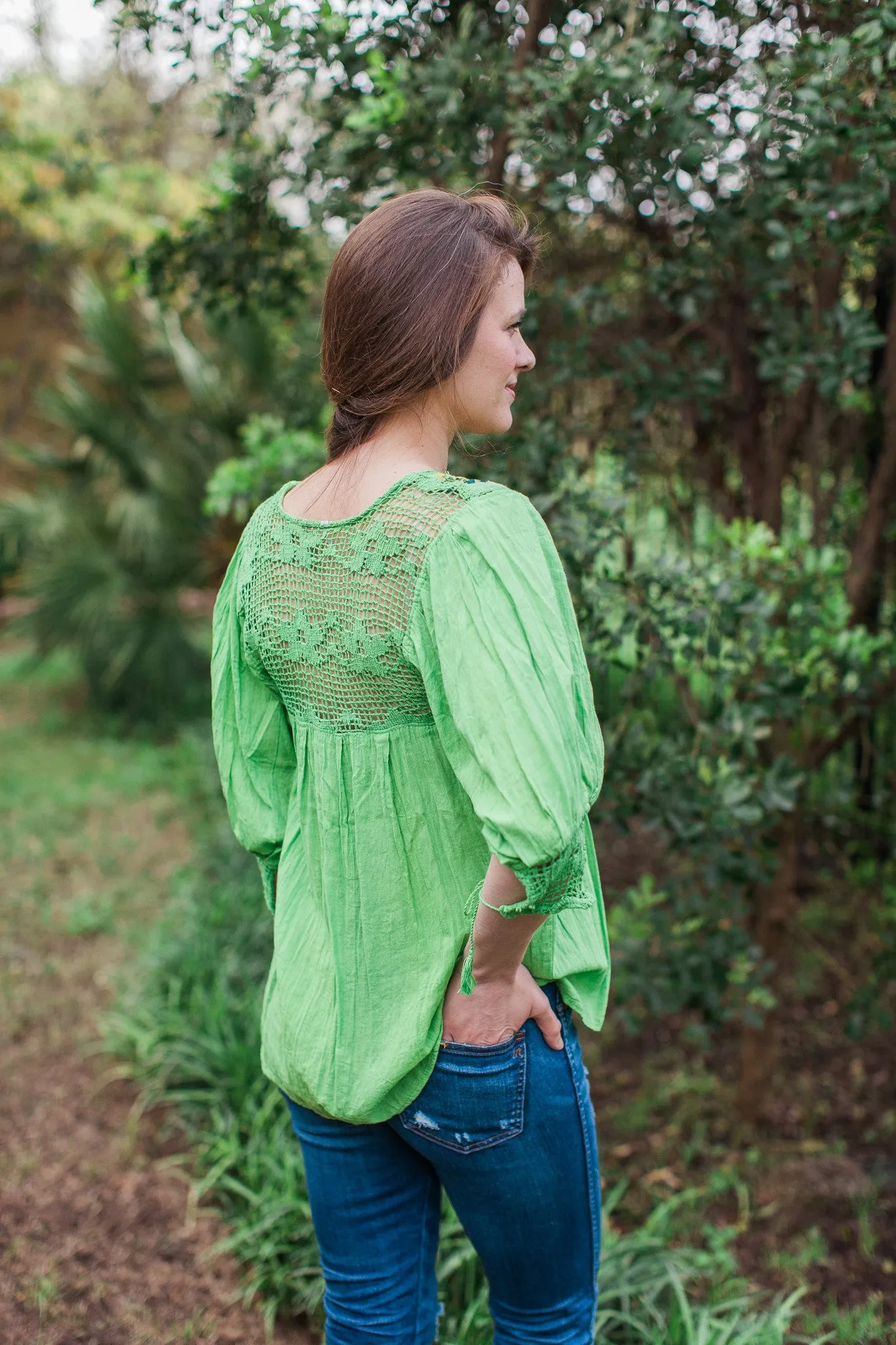 Green Franco Blouse