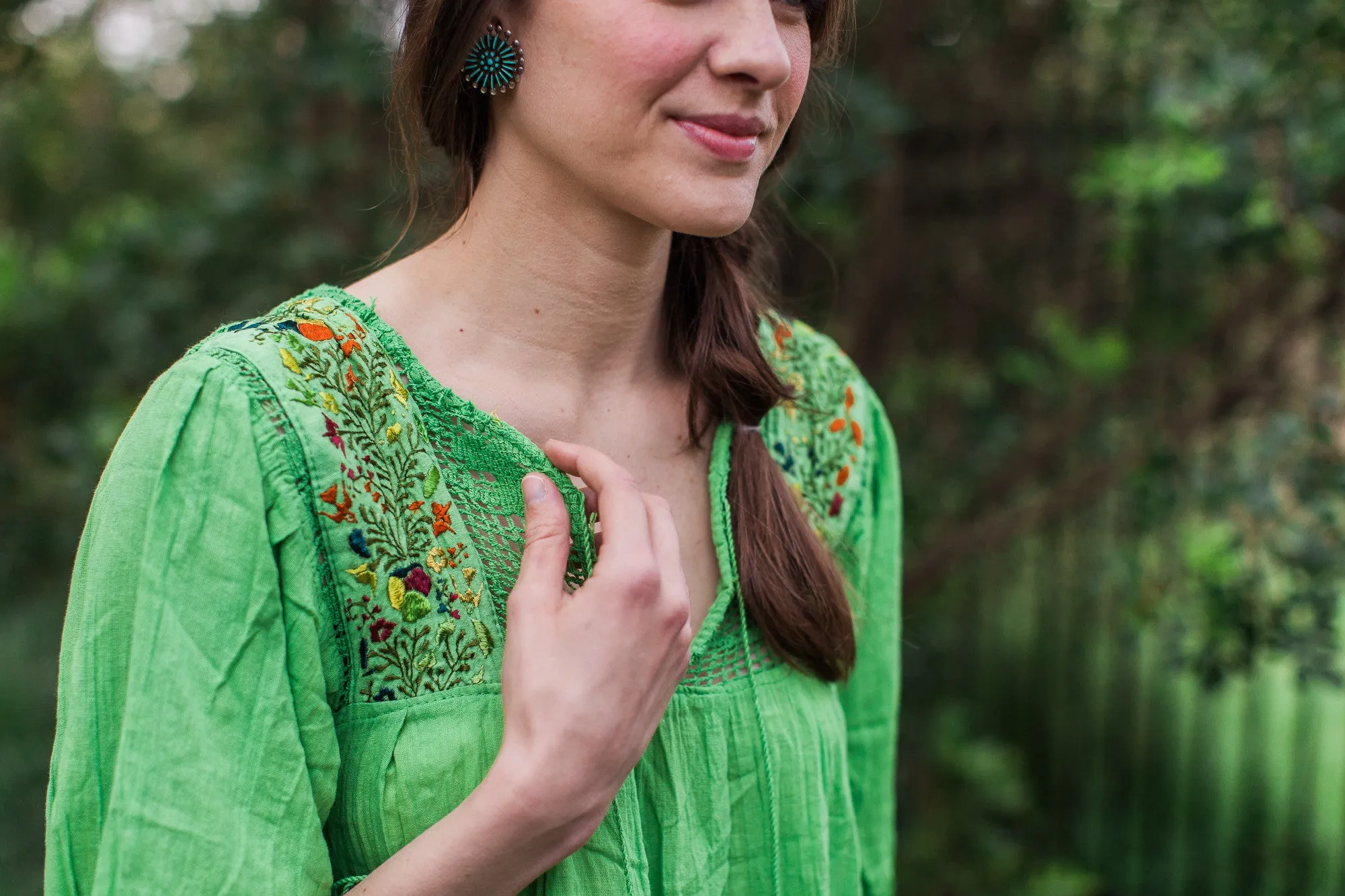 Green Franco Blouse