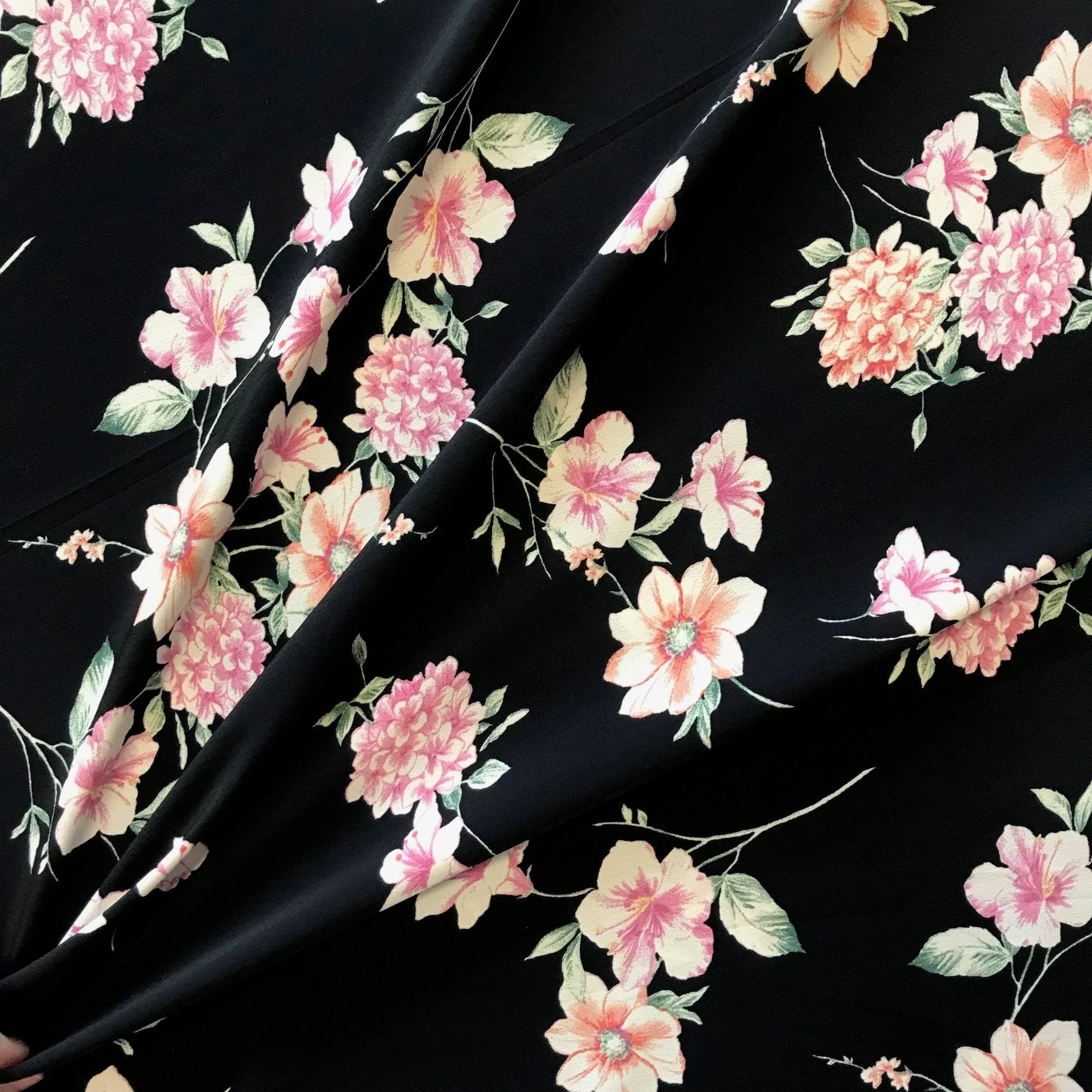 H48 |  Nancy Crepe - Black (34cm end of bolt)