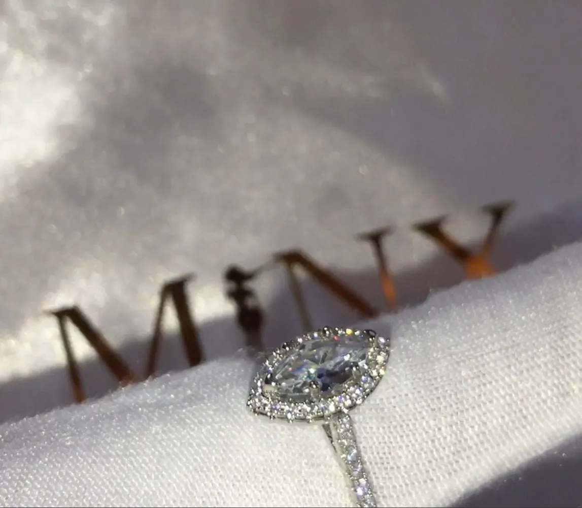 Halo Ring | Oval Ring | Halo Ring Engagement | Halo for Engagement Ring | Marquise Ring | Promise Ring | Engagement Ring | Halo Wedding Ring