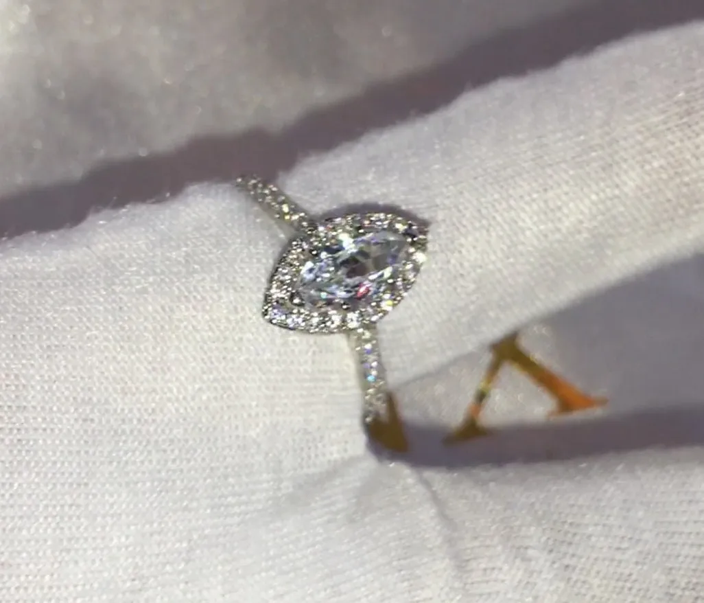 Halo Ring | Oval Ring | Halo Ring Engagement | Halo for Engagement Ring | Marquise Ring | Promise Ring | Engagement Ring | Halo Wedding Ring