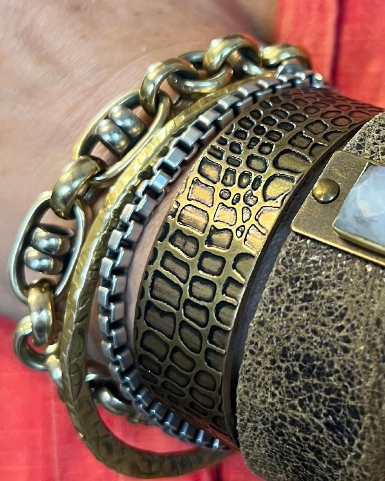 Hammered Cuff
