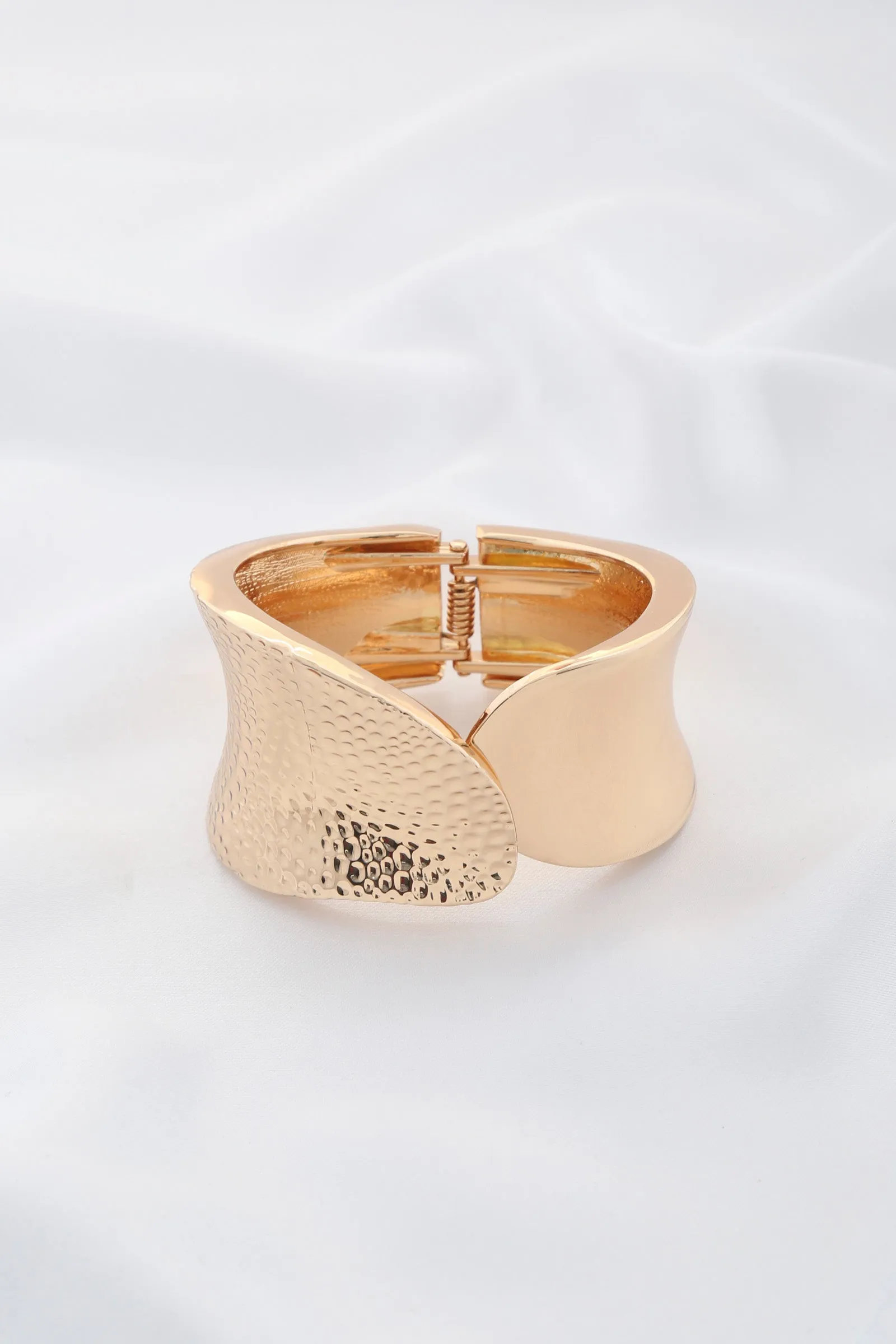 Hammered Metal Cuff Bracelet