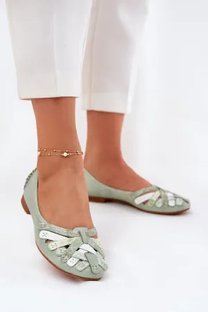 Handmade Ballet flats with delicate heel