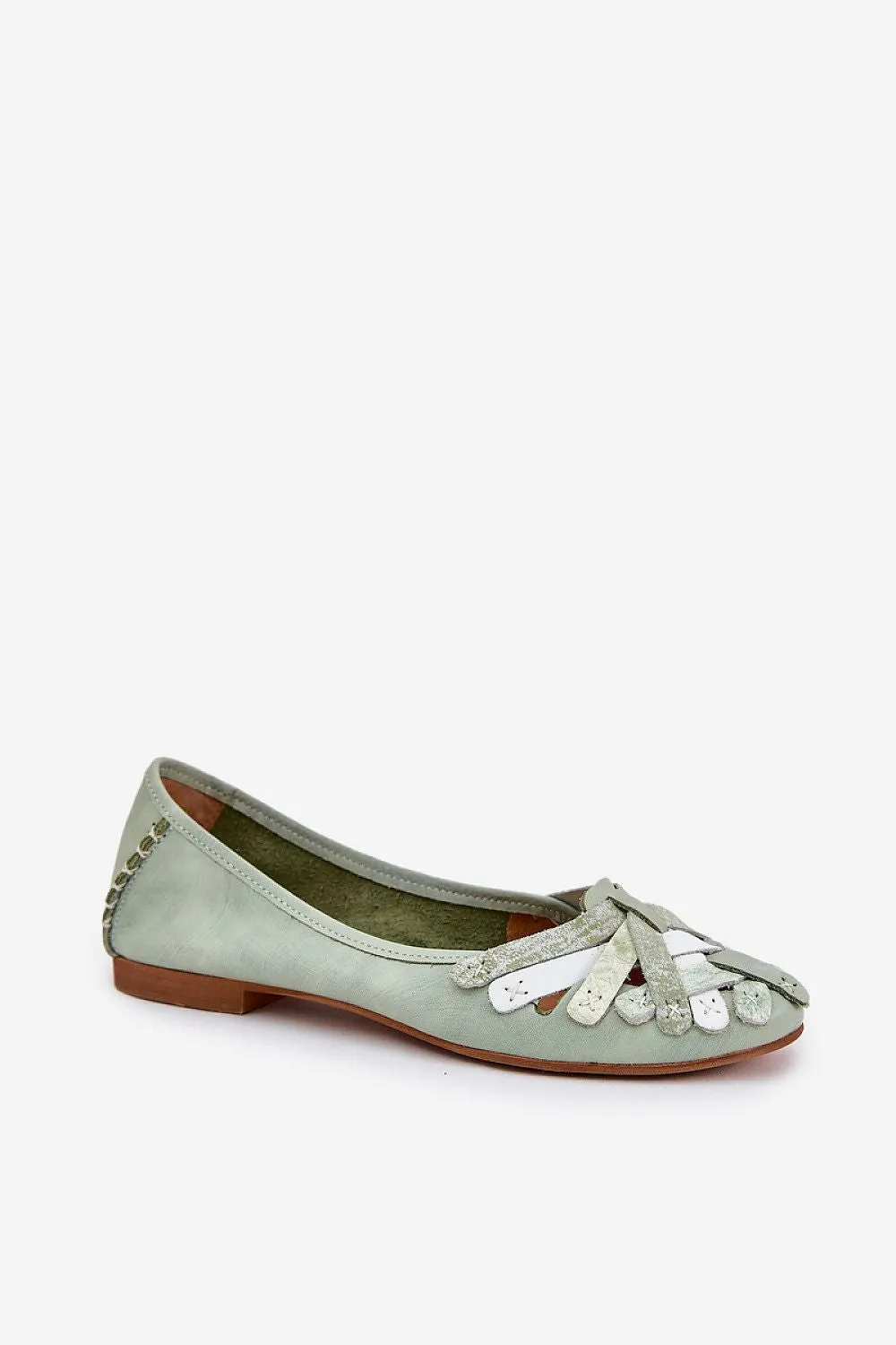 Handmade Ballet flats with delicate heel