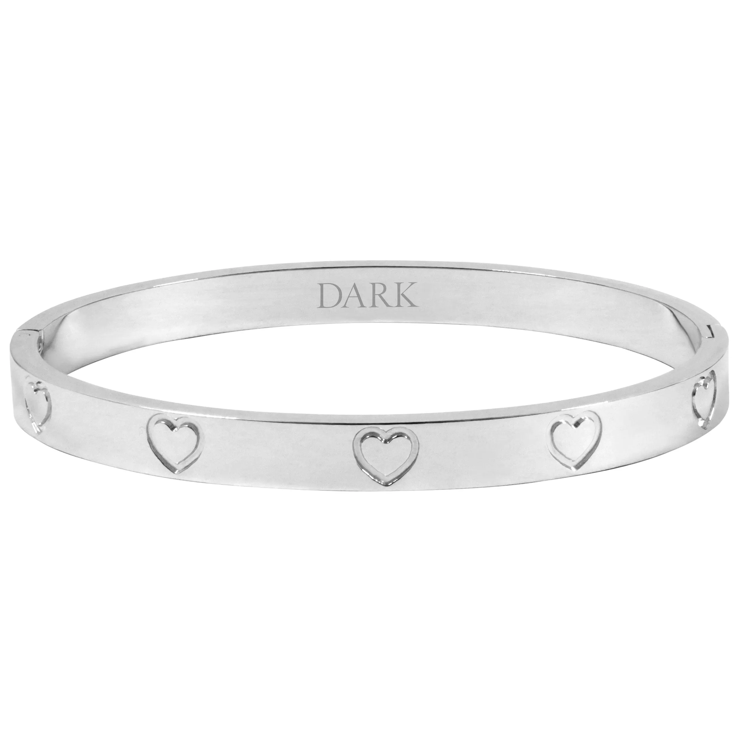 HEART BANGLE SILVER