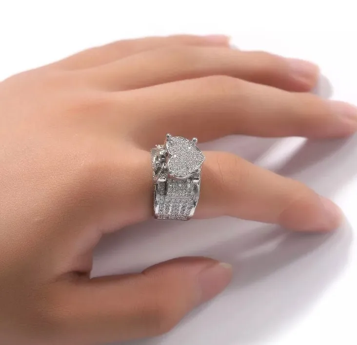 Heart Ring | Heart Shaped Ring | Heart Shape Ring | Diamond Heart Ring | Heart Ring with Diamonds | Engagement Ring | Ring for girlfriend