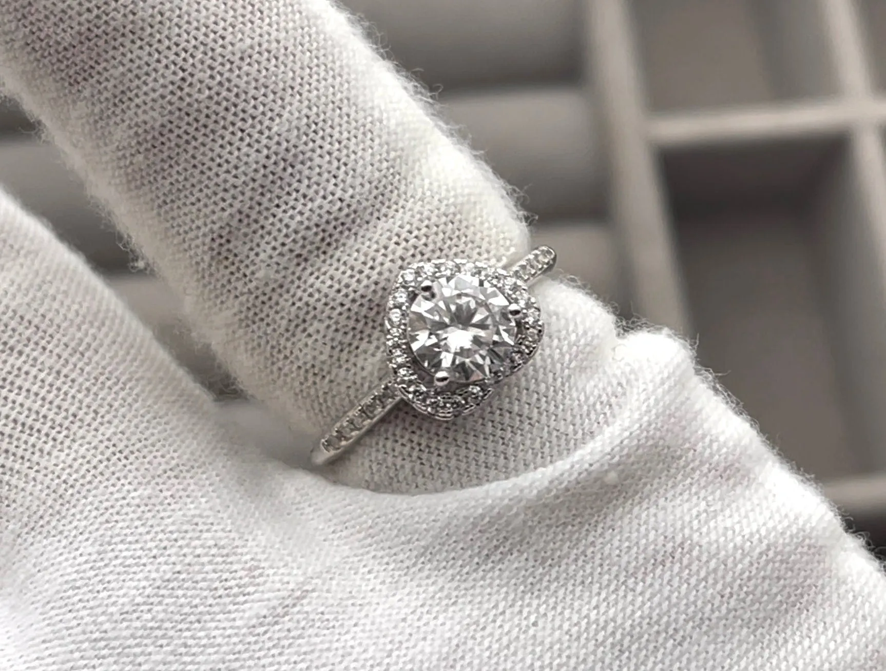 Heart Rings | Moissanite Diamond Engagement Ring | Womens Diamond Engagement Ring | Diamond Heart Ring | Moissanite Ring | Heart Shape Ring