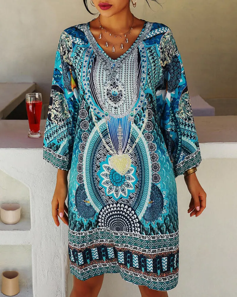 Hella® | Boho Dress With Long Sleeves